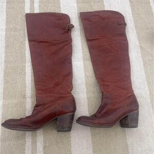 Frye Chestnut Over the Knee Boots